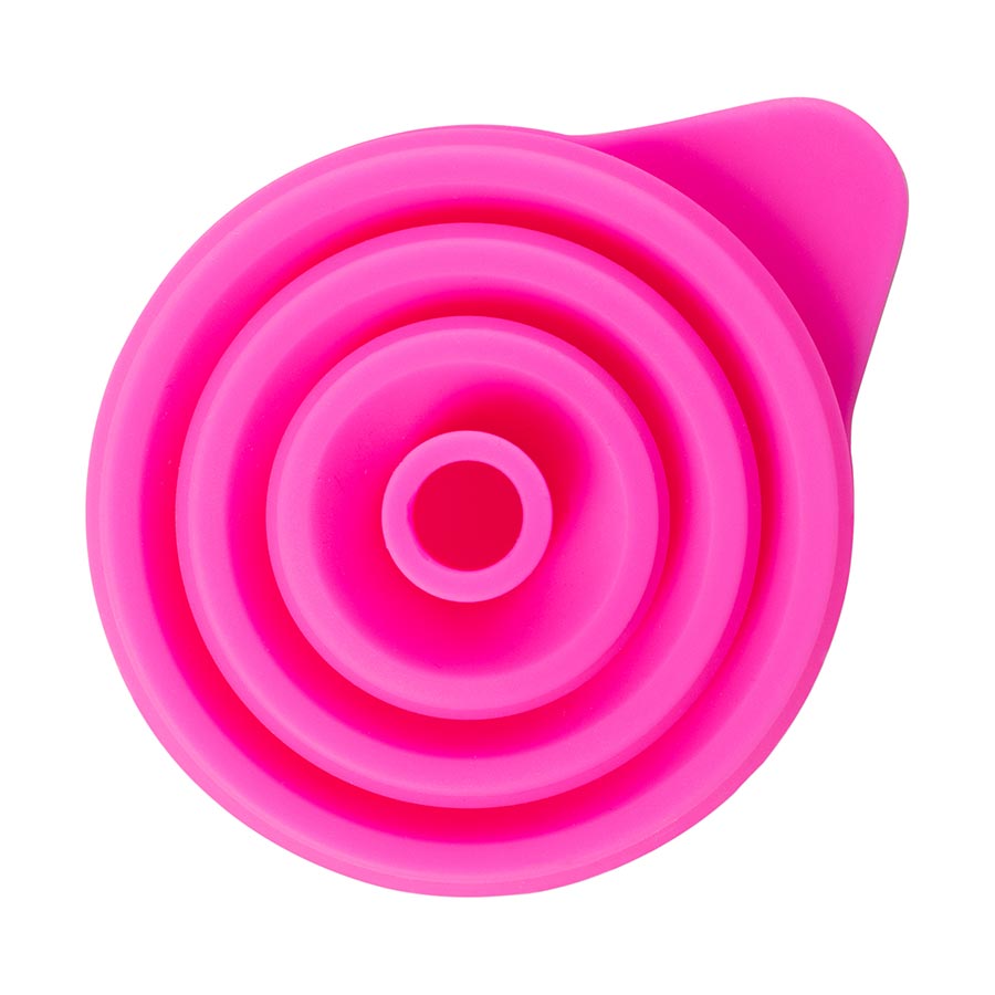 Muc-Off, Collapsible Silicone Funnel, Large, Pink