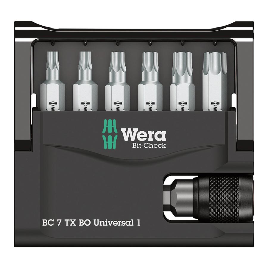 Wera, Bit-Check 7, : Torx BO, (1/4'' Hex), : T10, T15, T20, T25, T30, T40