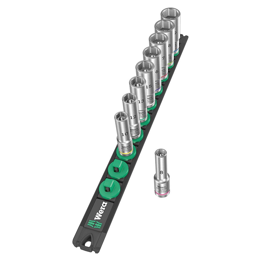 Wera, 8790 HMB, : Metric, 3/8'', : 8,10,12,13,15,16,17,18,19mm, Set